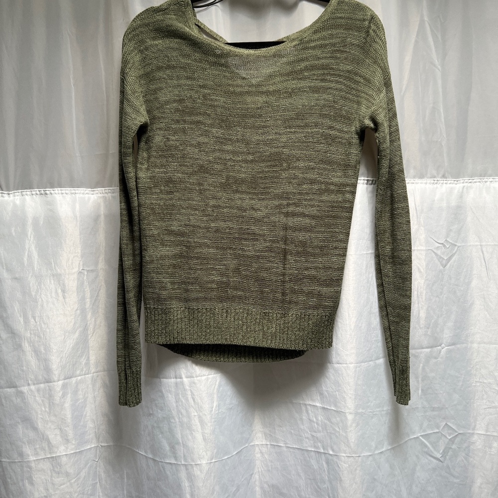 Green sweater top